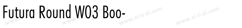 Futura Round W03 Boo字体转换